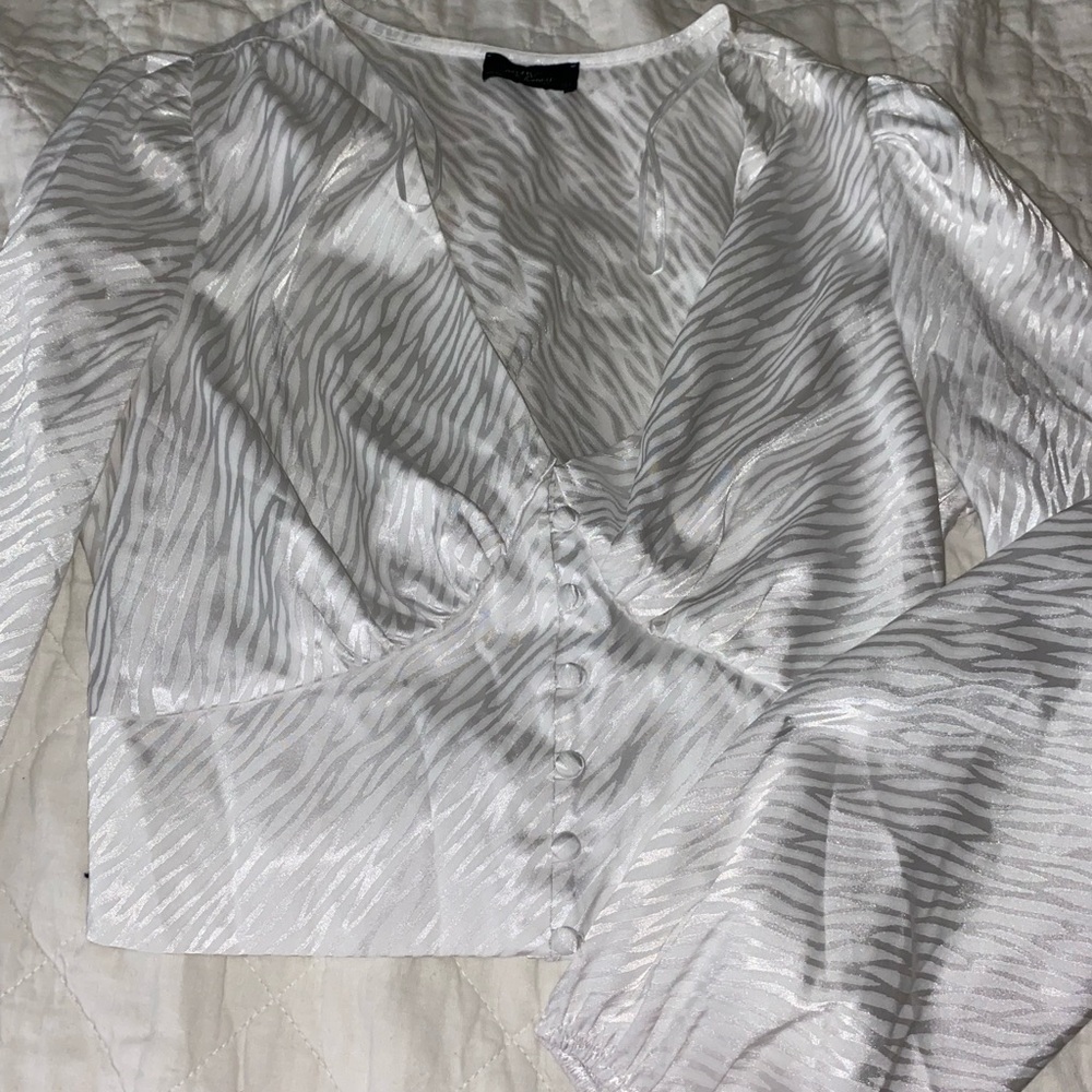 Brandy New Milk and Honey white blouse top